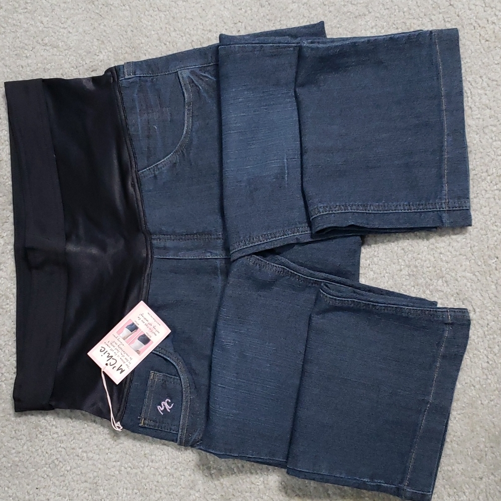 NWT M'Chic NO Muffin Top Blue Jeans L